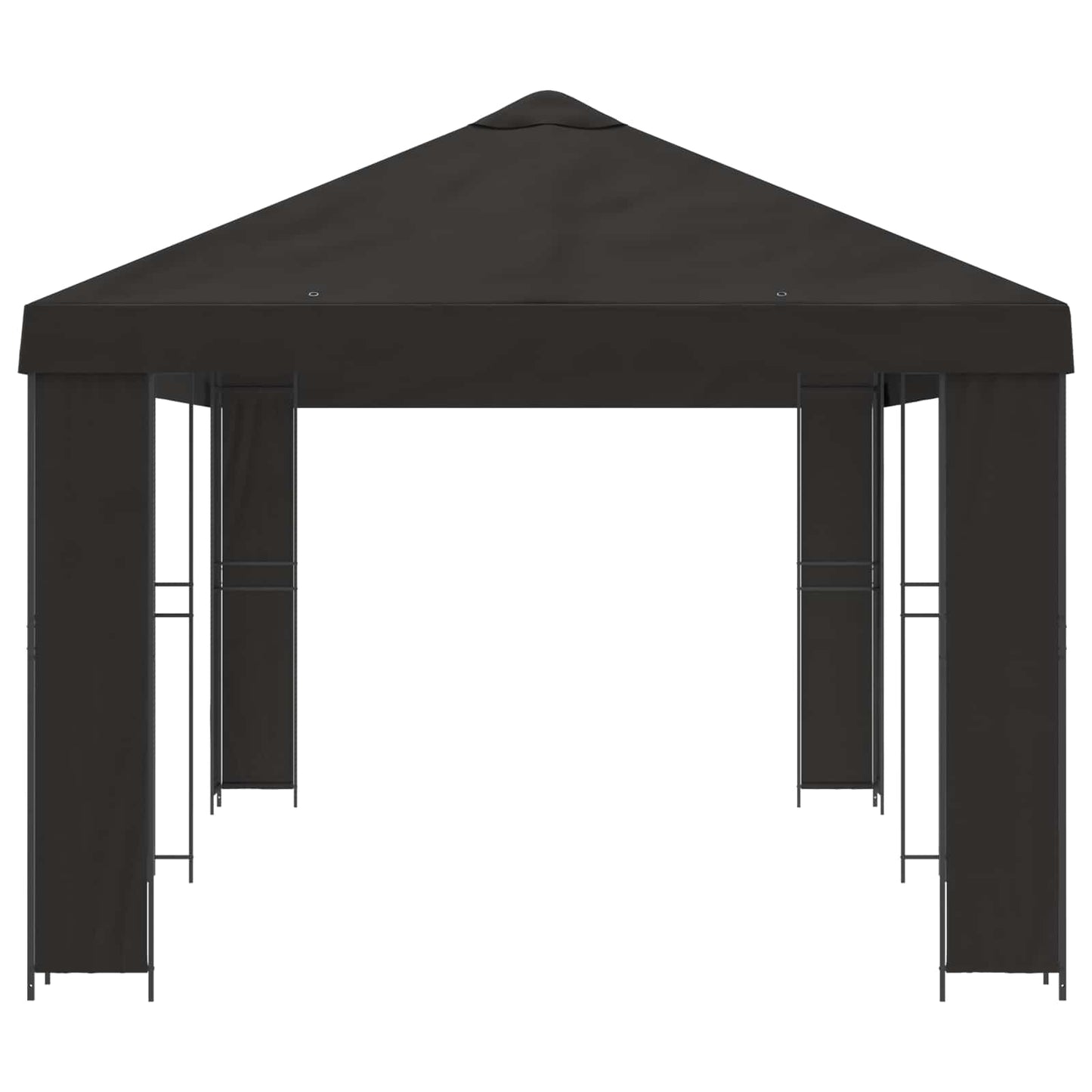 Gazebo da giardino 6 x 3 m Antracite Poliestere e Acciaio 190