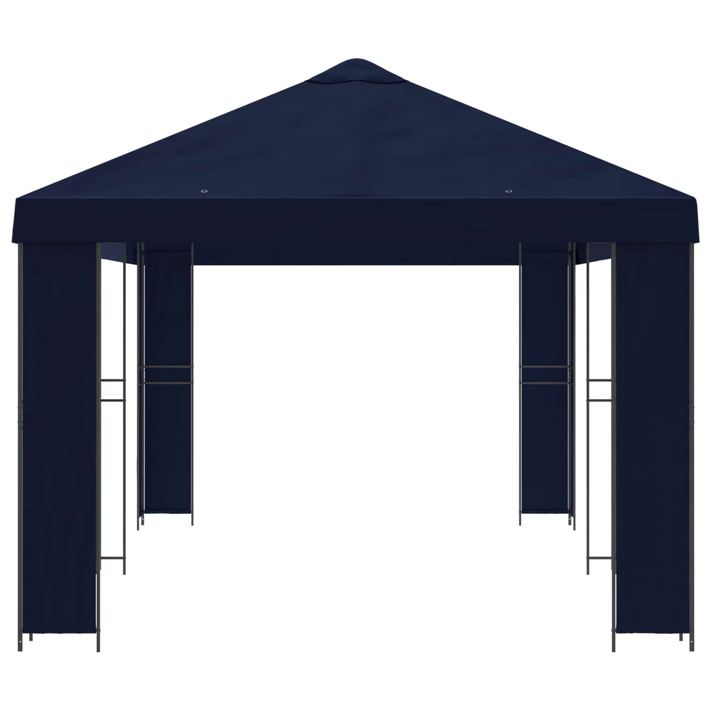 Gazebo da giardino 6 x 3 m Blu Poliestere e Acciaio 190