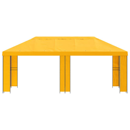 Gazebo da giardino 6 x 3 m Giallo Poliestere e Acciaio 190