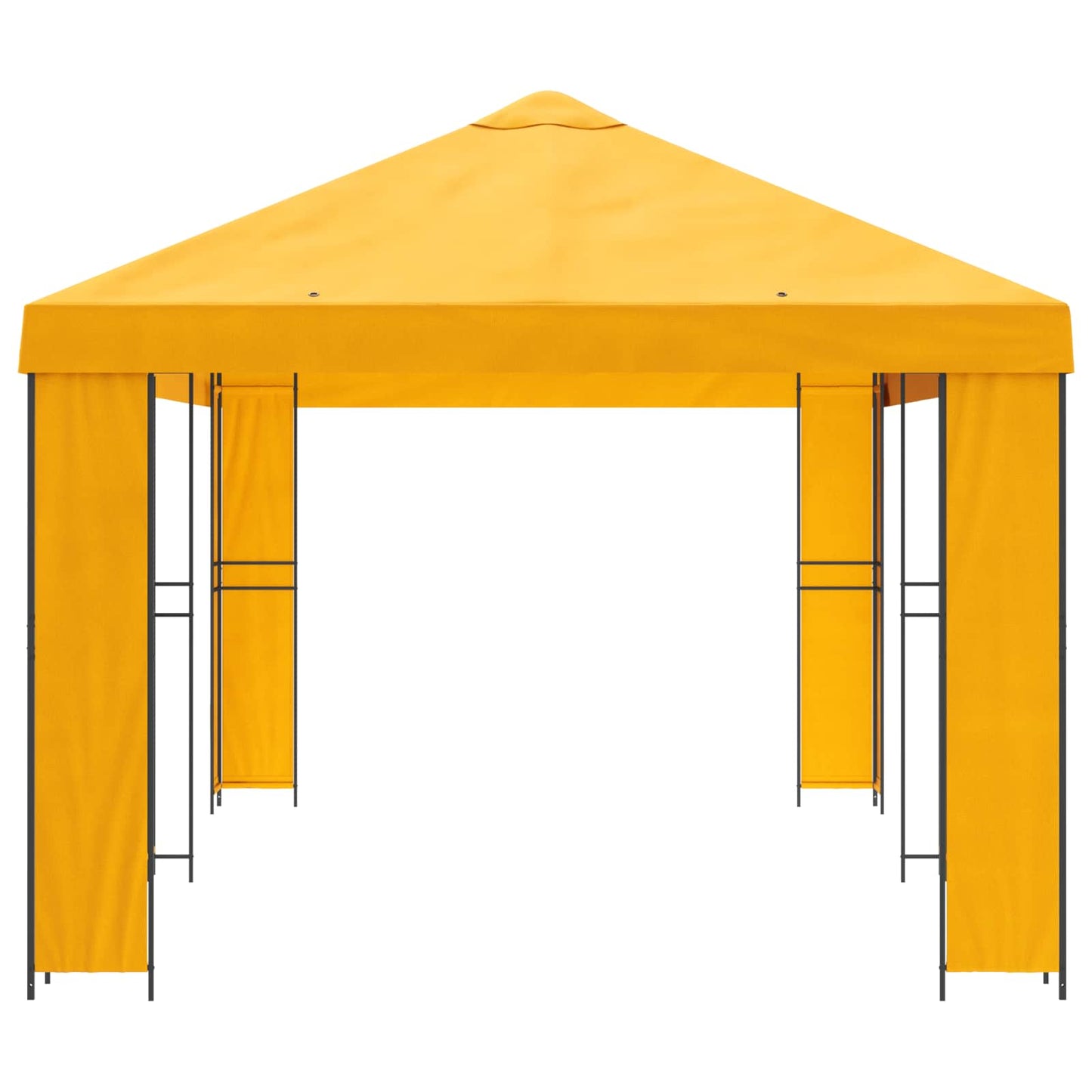 Gazebo da giardino 6 x 3 m Giallo Poliestere e Acciaio 190 | homemem39