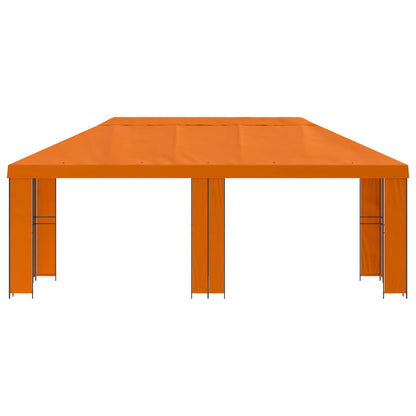 Gazebo da giardino 6 x 3 m Arancione Poliestere e Acciaio 190
