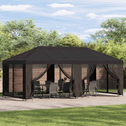 Gazebo con pareti laterali 6 x 3 m Antracite | homemem39
