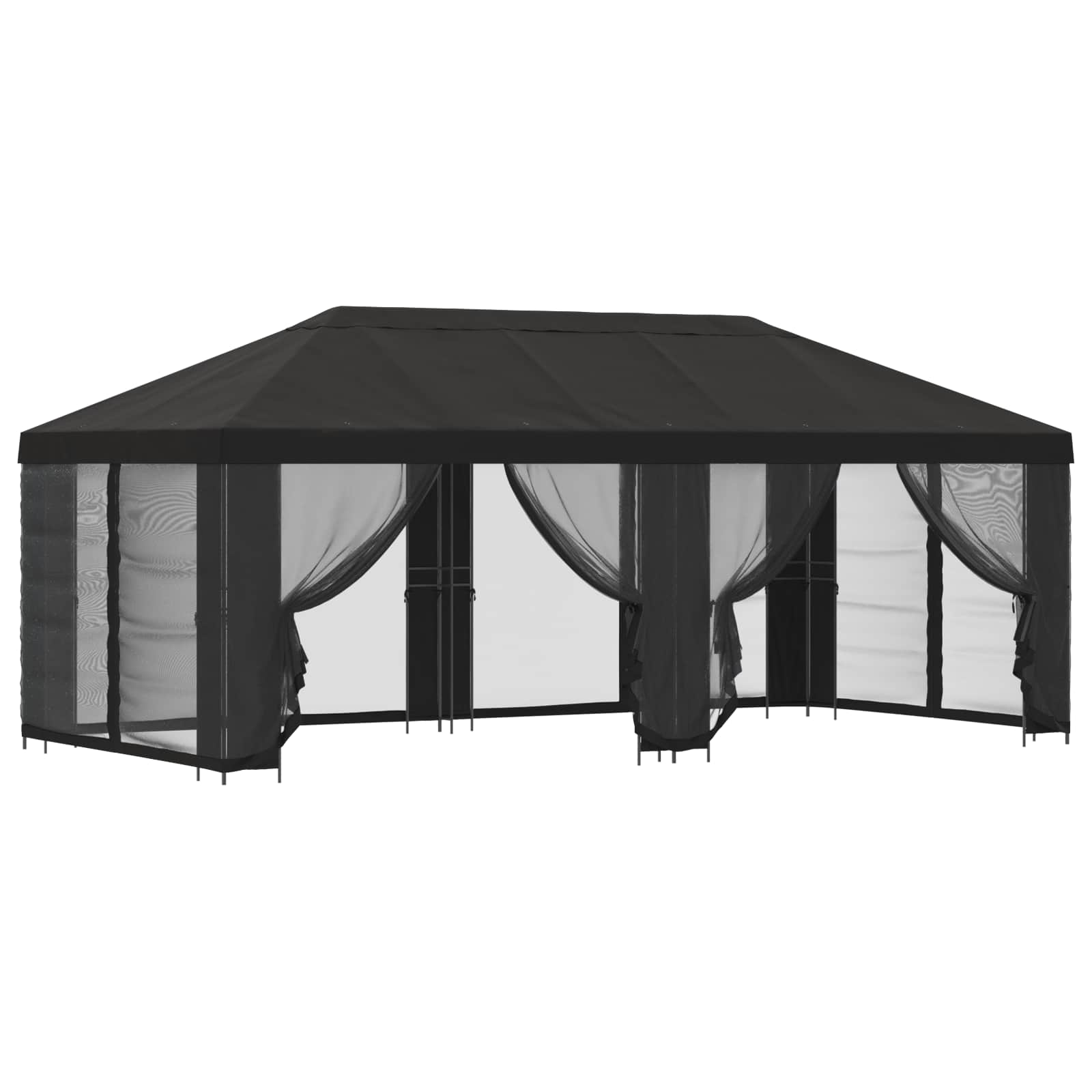 Gazebo con pareti laterali 6 x 3 m Antracite | homemem39