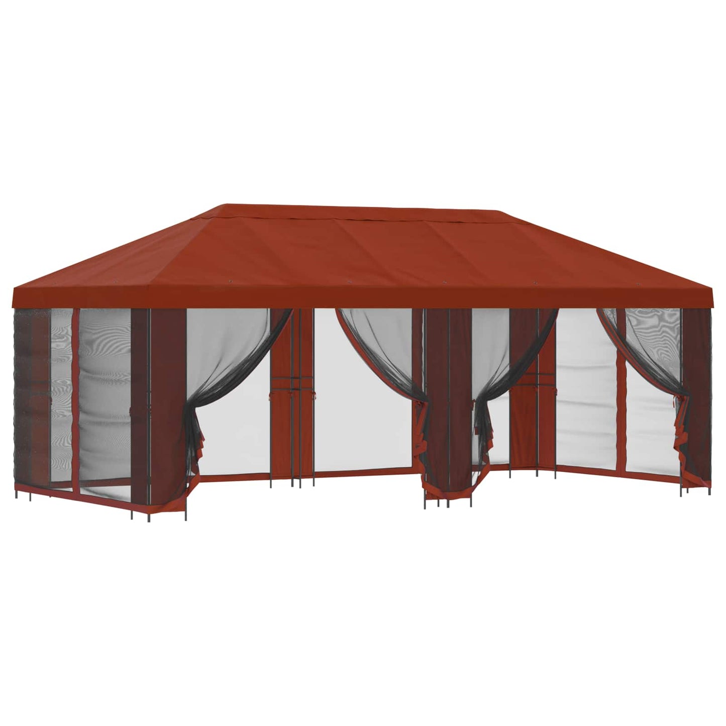 Gazebo con pareti laterali 6 x 3 m Terracotta | homemem39