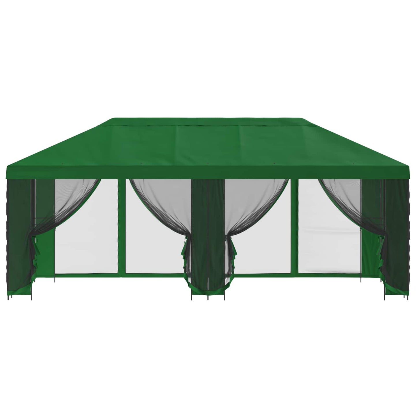 Gazebo con pareti laterali 6 x 3 m Verde Poliestere e Acciaio | homemem39