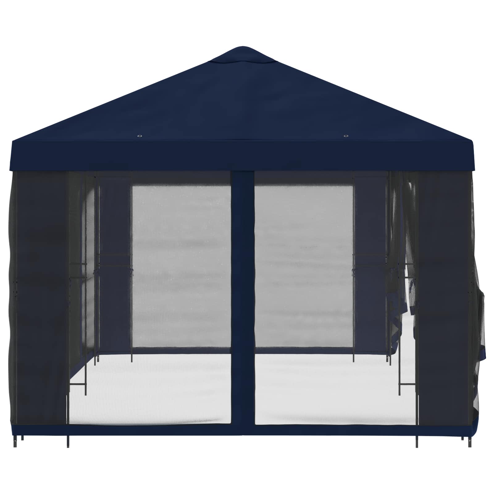 Gazebo con pareti laterali 6 x 3 m Blu Poliestere e Acciaio 190 | homemem39