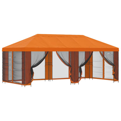 Gazebo con pareti laterali 6 x 3 m Arancione | homemem39