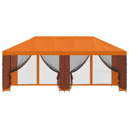 Gazebo con pareti laterali 6 x 3 m Arancione