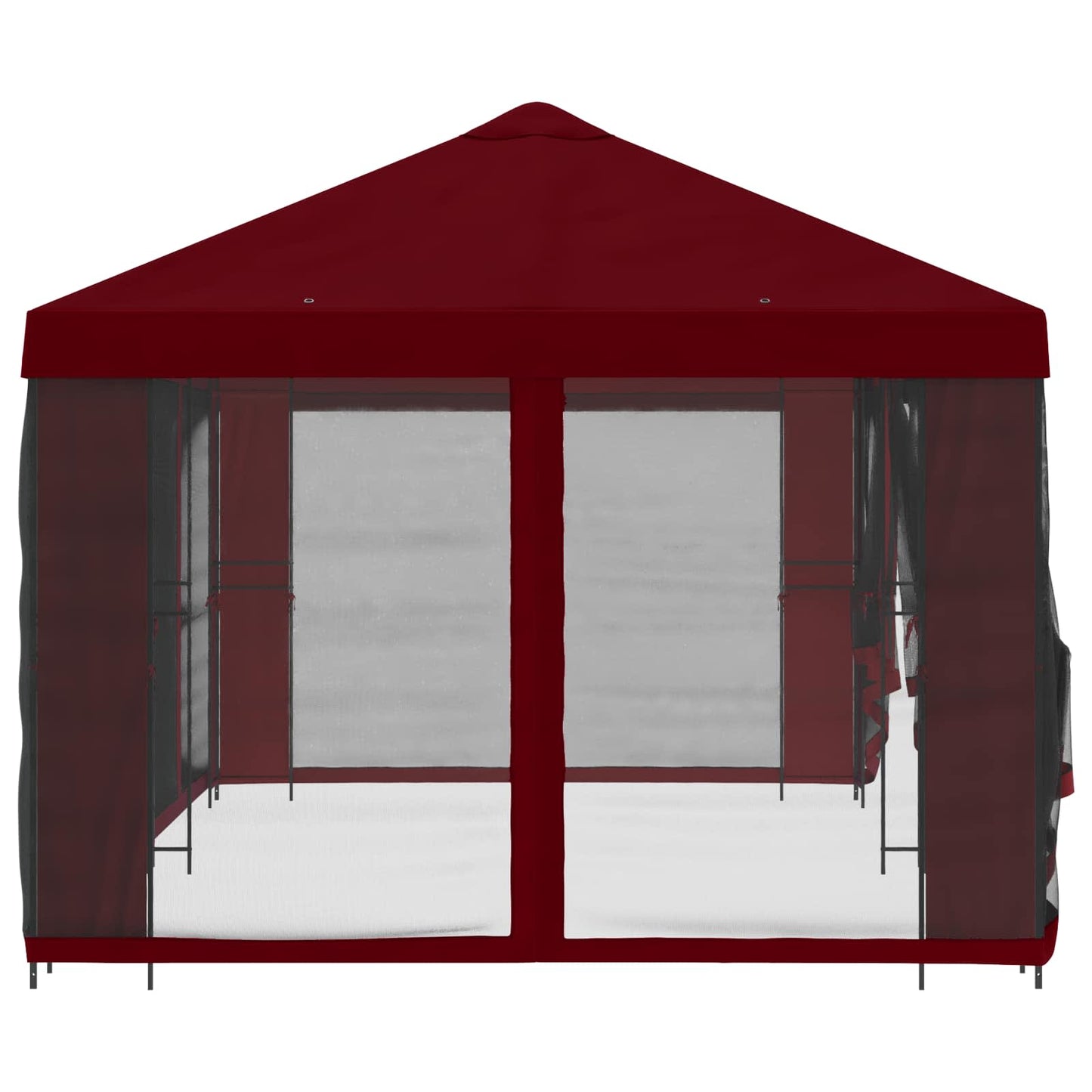 Gazebo con pareti laterali 6 x 3 m Borgogna