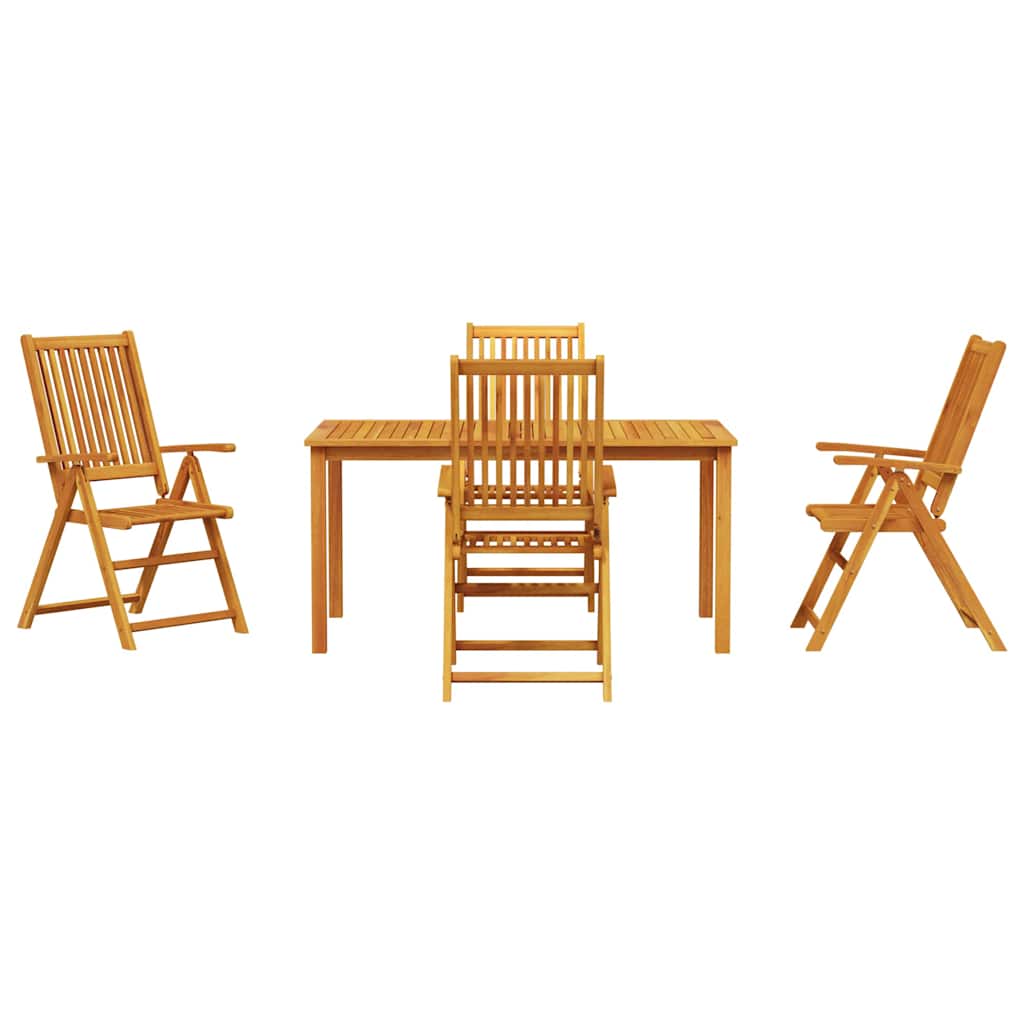 Set da Pranzo per Giardino 5 pcs Marrone - homemem39
