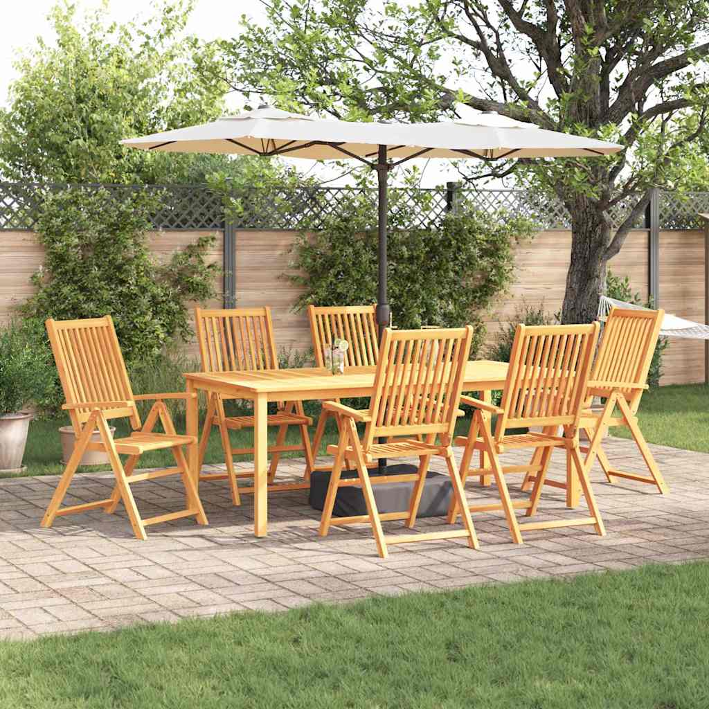 Set da Pranzo per Giardino 7 pcs Marrone - homemem39