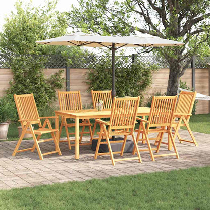 Set da Pranzo per Giardino 7 pcs Marrone - homemem39