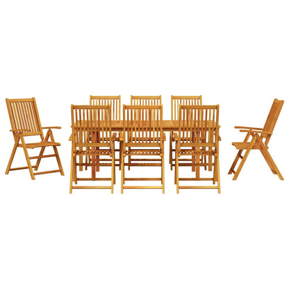 Set da Pranzo per Giardino 9 pcs Marrone - homemem39