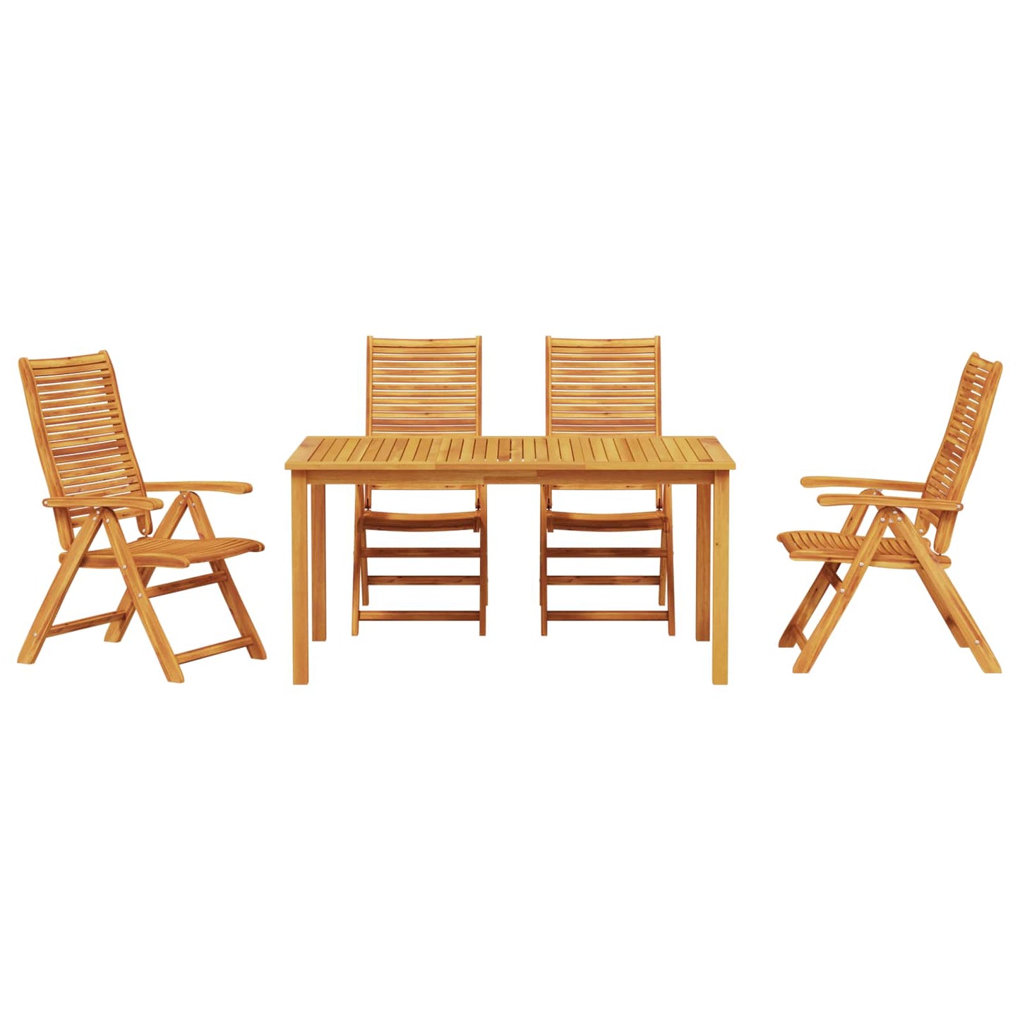 Set da Pranzo per Giardino 5 pcs Marrone | homemem39