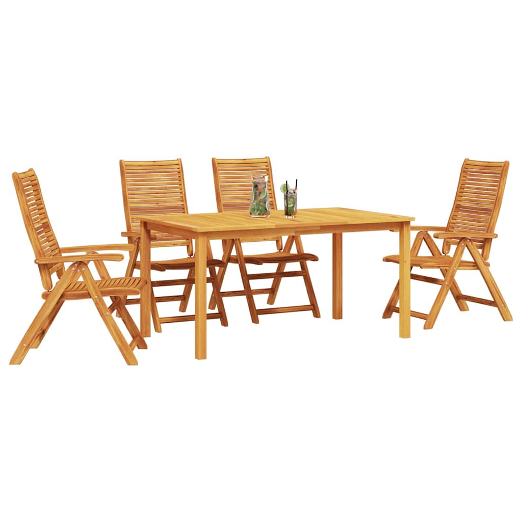 Set da Pranzo per Giardino 5 pcs Marrone | homemem39