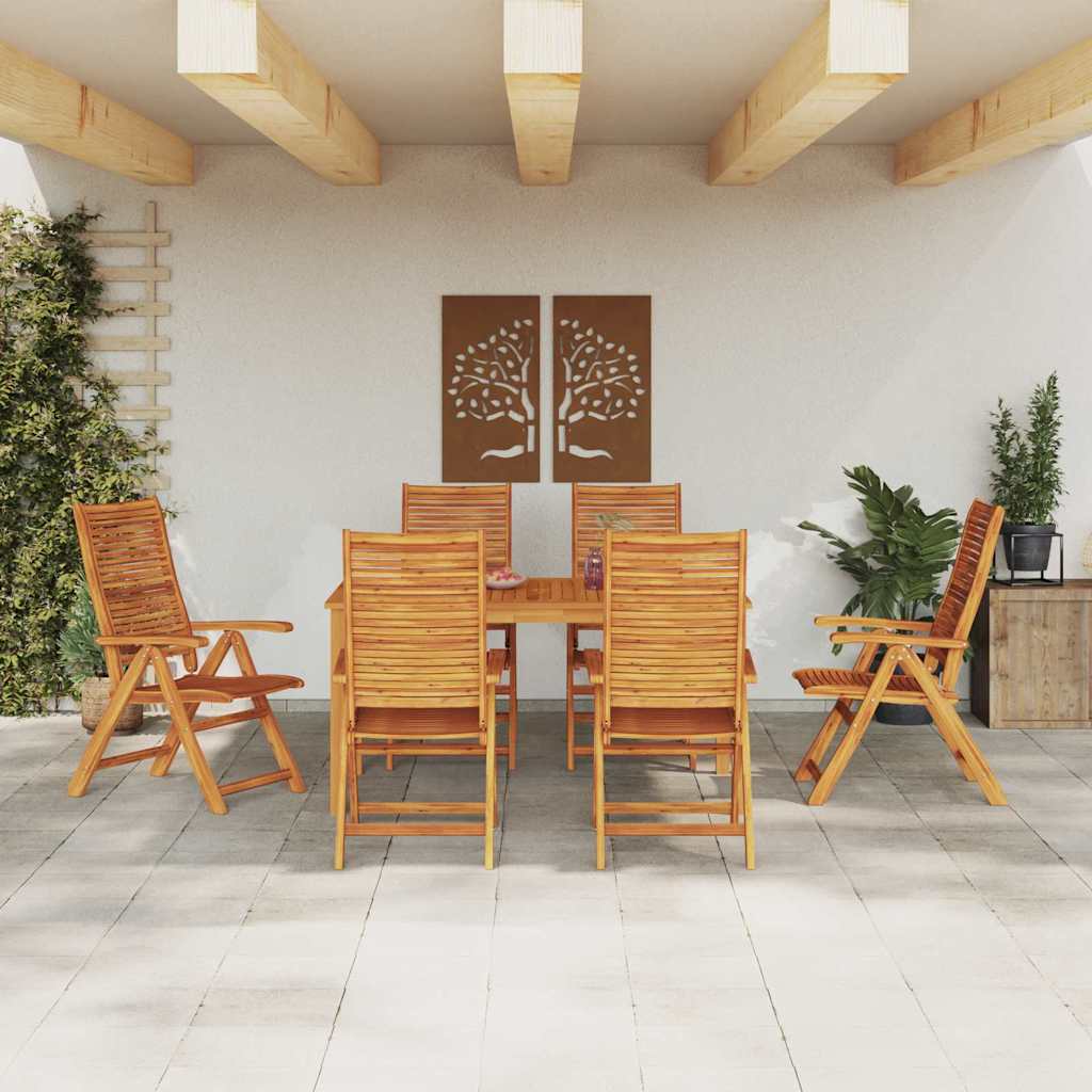 Set da Pranzo per Giardino 7 pcs Marrone | homemem39