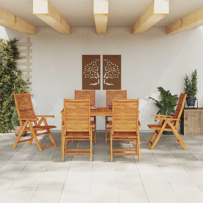 Set da Pranzo per Giardino 7 pcs Marrone | homemem39
