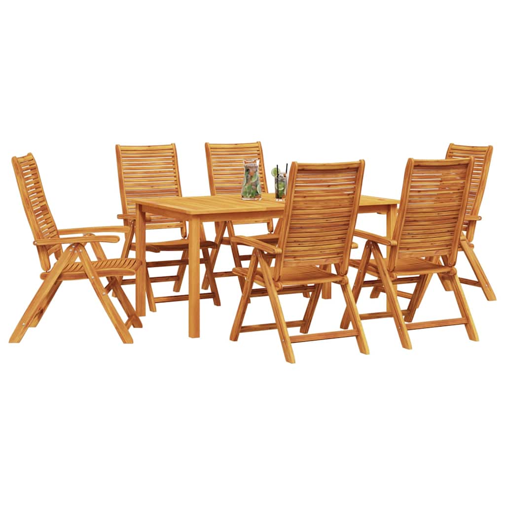 Set da Pranzo per Giardino 7 pcs Marrone | homemem39