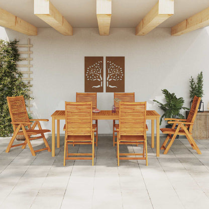 Set da Pranzo per Giardino 7 pcs Marrone | homemem39