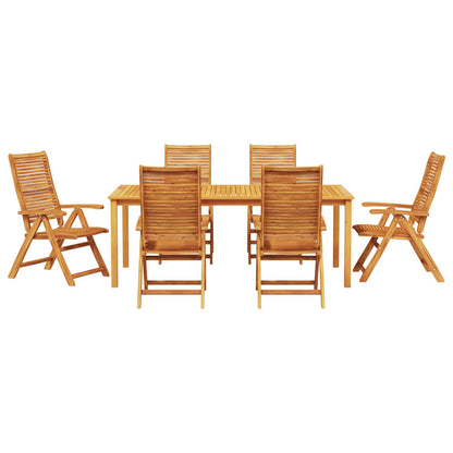 Set da Pranzo per Giardino 7 pcs Marrone