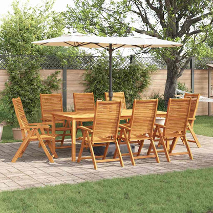 Set da Pranzo per Giardino 9 pcs Marrone