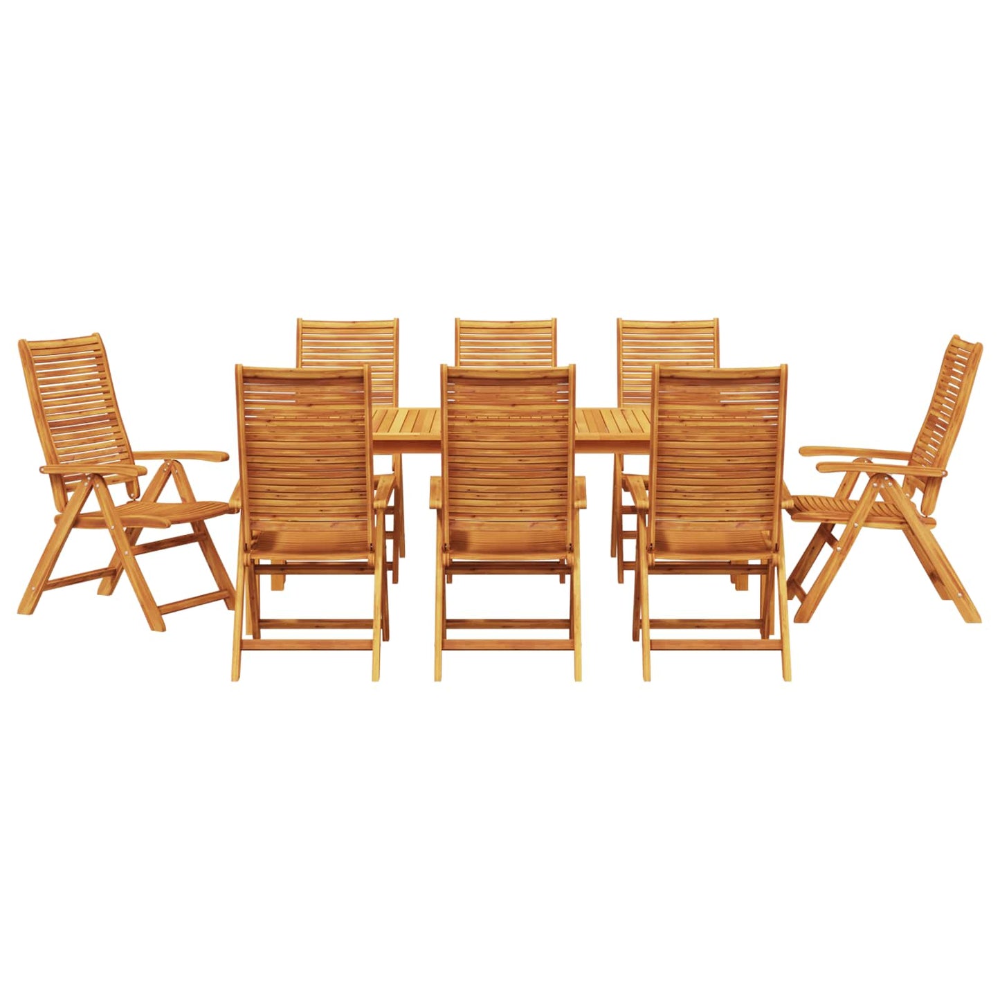 Set da Pranzo per Giardino 9 pcs Marrone | homemem39