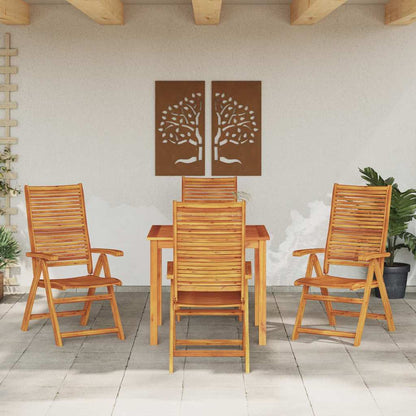 Set da Pranzo per Giardino 5 pcs Marrone