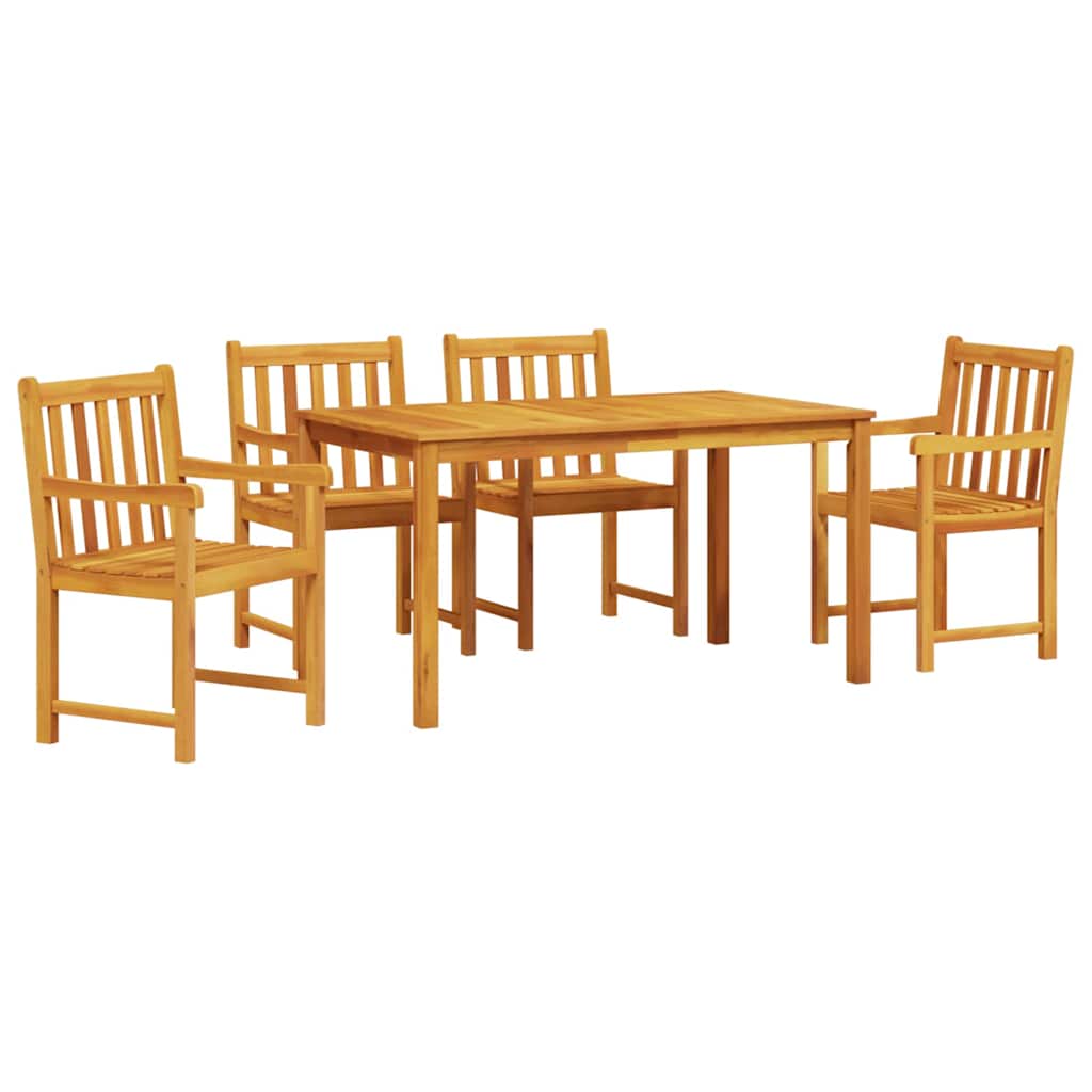 Set da Pranzo per Giardino 5 pcs Marrone | homemem39