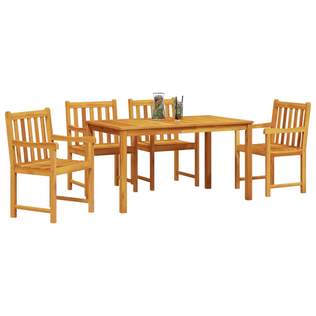 Set da Pranzo per Giardino 5 pcs Marrone | homemem39