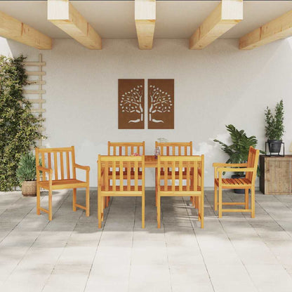 Set da Pranzo per Giardino 7 pcs Marrone | homemem39