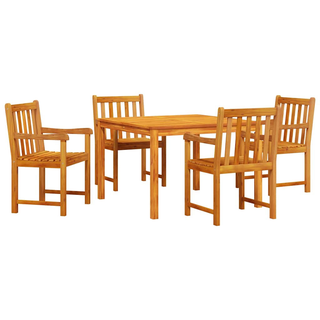 Set da Pranzo per Giardino 5 pcs Marrone