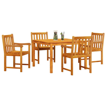 Set da Pranzo per Giardino 5 pcs Marrone