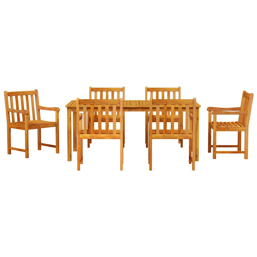 Set da Pranzo per Giardino 7 pcs Marrone | homemem39