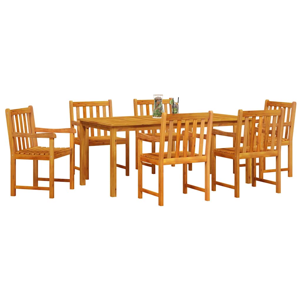 Set da Pranzo per Giardino 7 pcs Marrone | homemem39