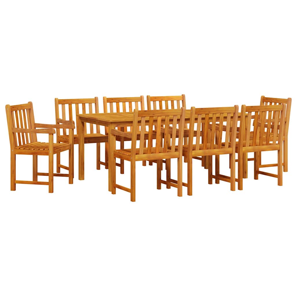 Set da Pranzo per Giardino 9 pcs Marrone | homemem39
