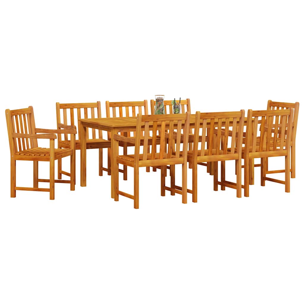Set da Pranzo per Giardino 9 pcs Marrone | homemem39