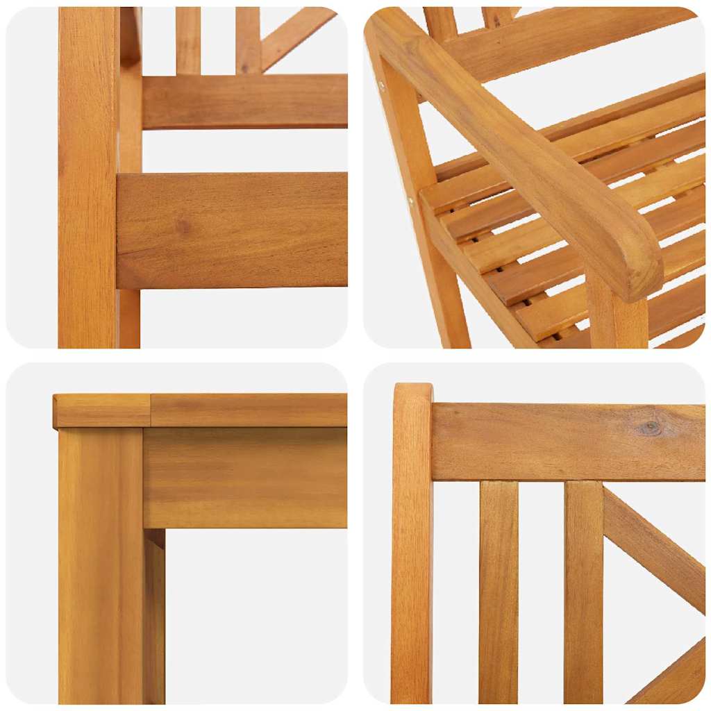 Set da Pranzo per Giardino 3 pcs Marrone | homemem39