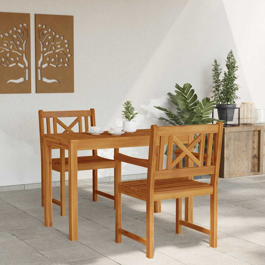 Set da Pranzo per Giardino 3 pcs Marrone | homemem39