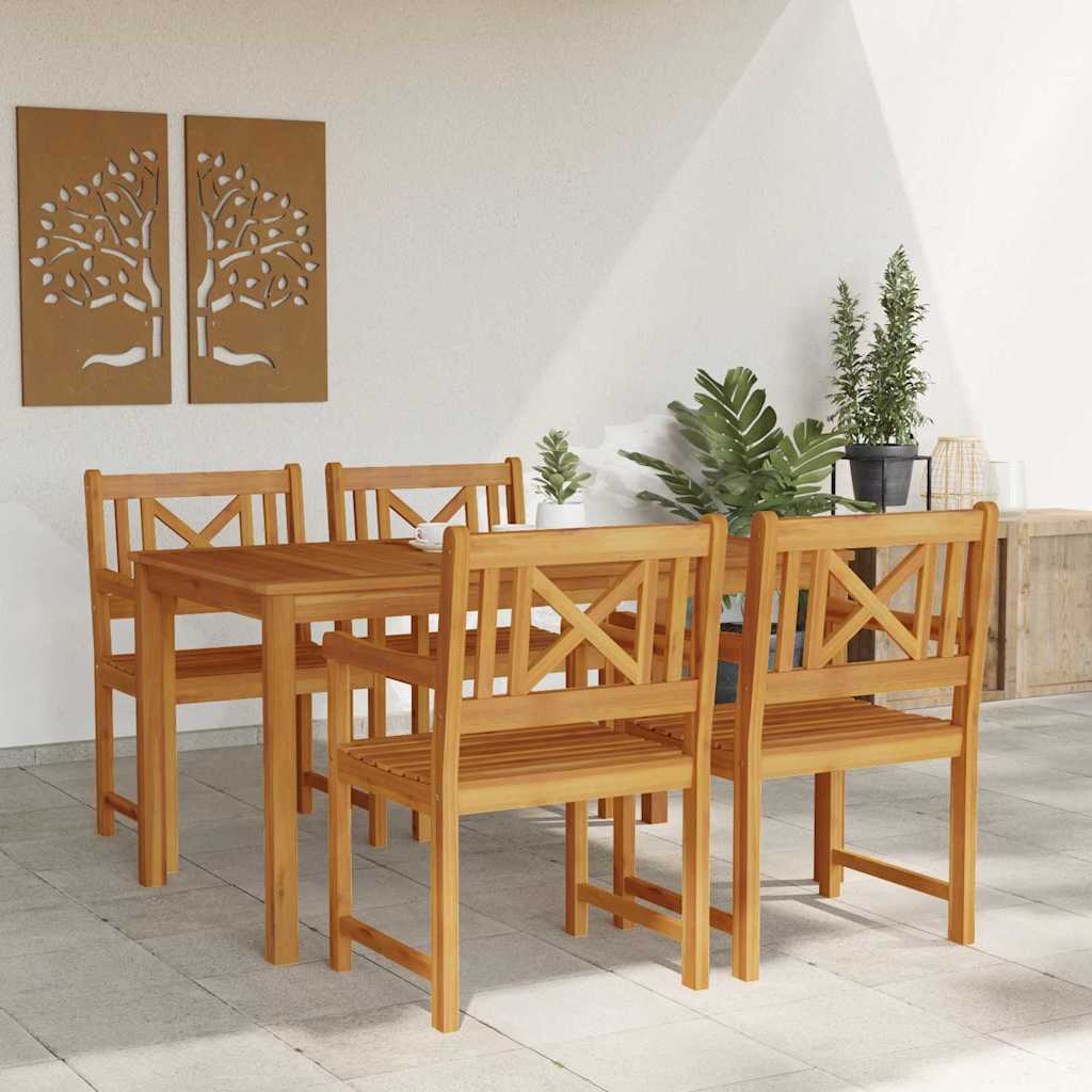 Set da Pranzo per Giardino 5 pcs Marrone | homemem39