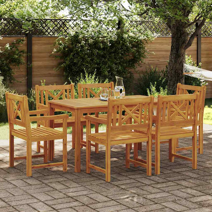 Set da Pranzo per Giardino 7 pcs Marrone | homemem39