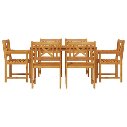 Set da Pranzo per Giardino 7 pcs Marrone | homemem39