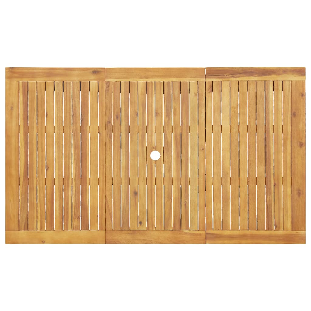 Set da Pranzo per Giardino 7 pcs Marrone - homemem39