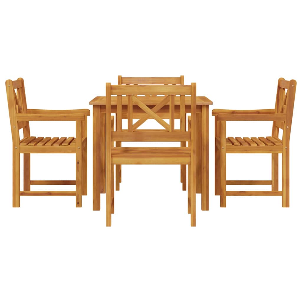 Set da Pranzo per Giardino 5 pcs Marrone - homemem39