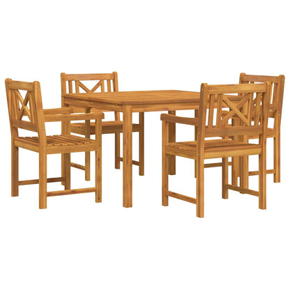 Set da Pranzo per Giardino 5 pcs Marrone - homemem39