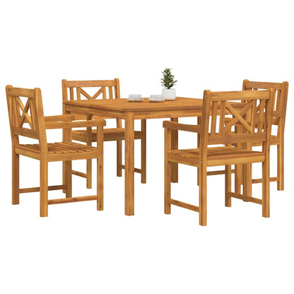 Set da Pranzo per Giardino 5 pcs Marrone - homemem39