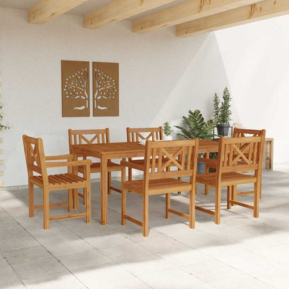 Set da Pranzo per Giardino 7 pcs Marrone | homemem39