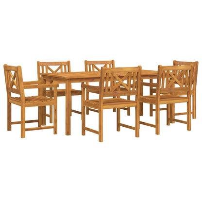 Set da Pranzo per Giardino 7 pcs Marrone | homemem39