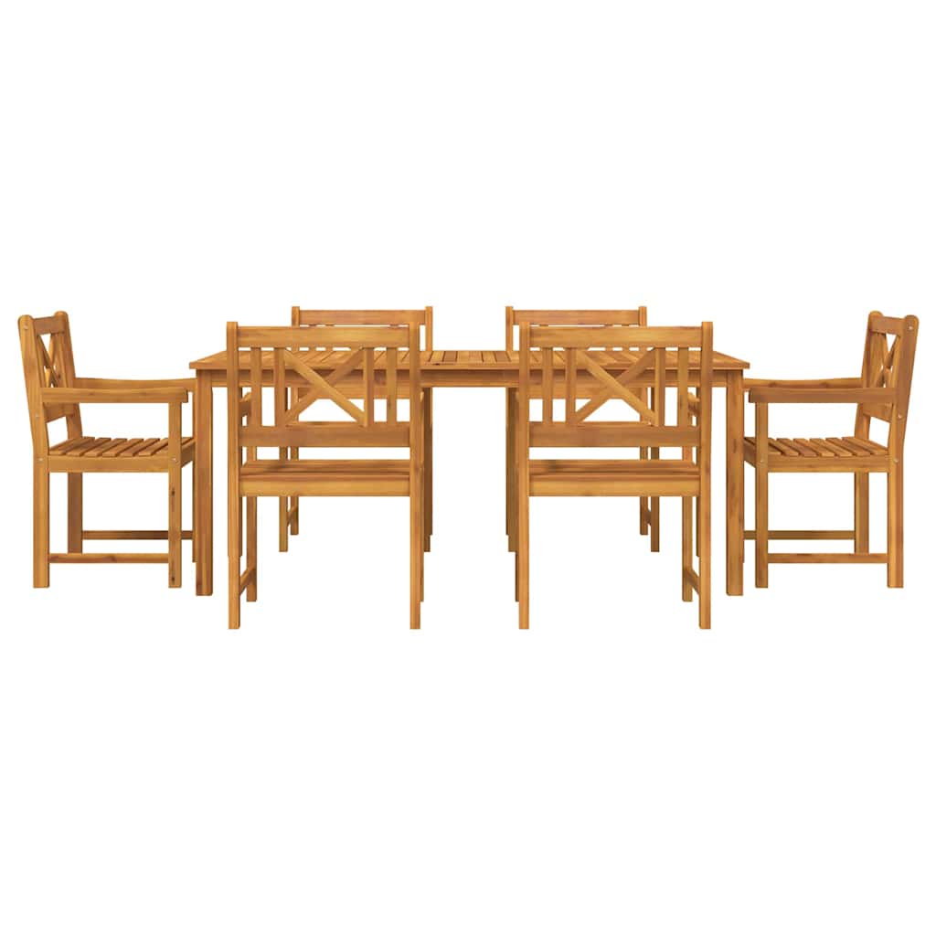 Set da Pranzo per Giardino 7 pcs Marrone | homemem39