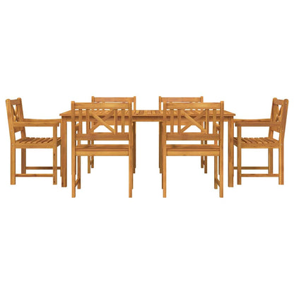 Set da Pranzo per Giardino 7 pcs Marrone | homemem39