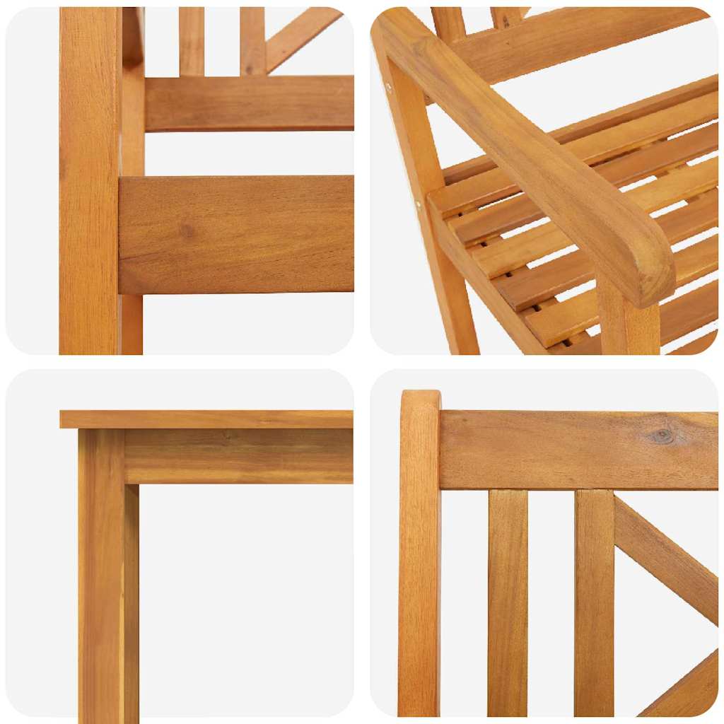 Set da Pranzo per Giardino 9 pcs Marrone | homemem39